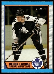 1989-90 O-Pee-Chee #169 Derek Laxdal Rookie Toronto Maple Leafs - Picture 1 of 2