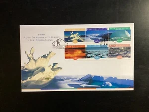 ROSS DEPENDENCY 1998 Ice Formations FDC, Christchurch FDI Unaddressed (NZF451) - Picture 1 of 2