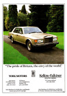 Rolls-Royce Australia "The pride of Britain" Vintage A4 Print Ad 1988