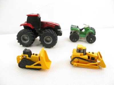 Farming Toys Lot of 4 Tractor Quad Construction Vehicles Lightly Used - Image 1 of 4