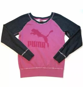 PUMA Mujer Adolescente Atlética Cuello Redondo Sudadera Ropa Activa Top Camisa-Talla: XS - Imagen 1 de 5