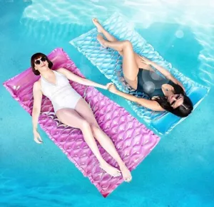 2 Inflatable Pool Floats Raft Lounge Adults 64x32” Mat - Picture 1 of 3