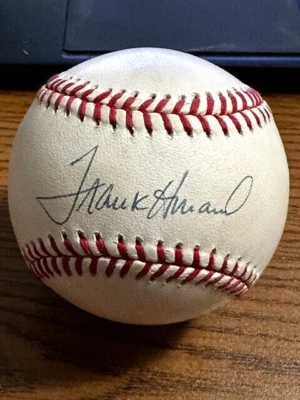 FRANK HOWARD 7 SIGNED AUTOGRAPHED ONL BASEBALL!  Dodgers, Senators! - Image 1 of 2
