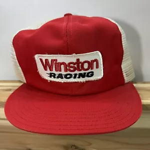 Cappello snapback vintage Winston Racing rosso patch maglia camionista - Foto 1 di 10