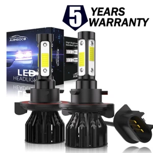 For Jeep Gladiator 2020-2022 H13 9008 LED Headlights 10000K High Low Beam Bulbs - Picture 1 of 13