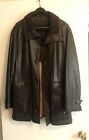 Men?S Salvatore Ferragamo Black Leather Jacket, Size 50, Final Markdown