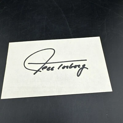 Jeff Torborg Signed Autograph Index Card - Image 1 of 2