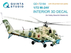 Calcomanía interior Quinta Studio QD+72184 3D para Mi-24V + pieza de resina (HobbyBoss) 1/72 - Imagen 1 de 13