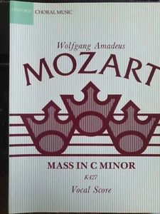 WOLFGANG AMADEUS MOZART - MASS IN C MINOR K427 FOR SOPRANO/PIANO -GC- FREEPOST - Picture 1 of 2