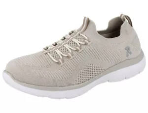 Calcetines mujer RIEKER zapatillas beige textil vegano - Imagen 1 de 1