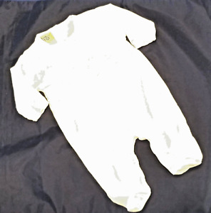 Kissy Kissy's QT QT Infant's Size 0-3 Months White Pima Cotton One Piece Footie