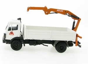 Conrad Mercedes Benz Pritsche 2-Achs LKW ATLAS WEYHAUSEN Ladekran Kran 1:50 - Picture 1 of 5