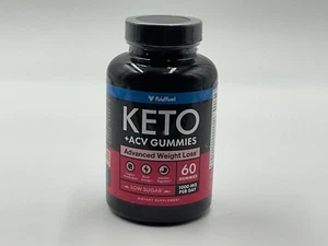 KETO +ACV Gummies Advanced Weight Loss Supplement 60 Gummies Exp 9/25 - Picture 1 of 4