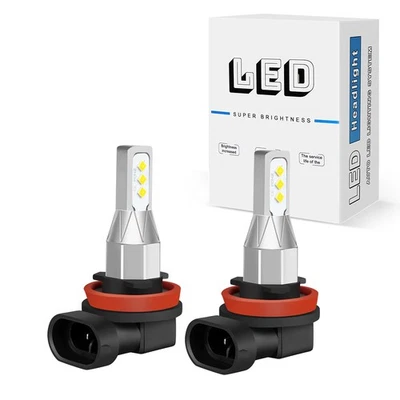 H11 H9 H8 LED Headlight 6500K High Low Beam Bulbs Conversion Kit White Canbus - image 1 of 4