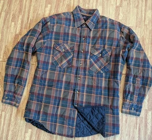 Carl Michaels Jacke Herren M blau kariert Flanellhemd Stepp gefüttert Shacket Jacket - Bild 1 von 7