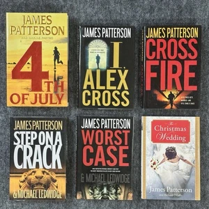 Lot of 6 James Patterson Hardcover Books 2 Alex Cross 2 Det. Michael Bennett - Picture 1 of 15