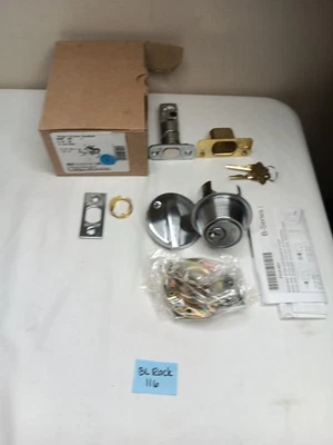 Schlage Single Cylinder Deadbolt B560P 626 C Satin Chrome - Image 1 of 4