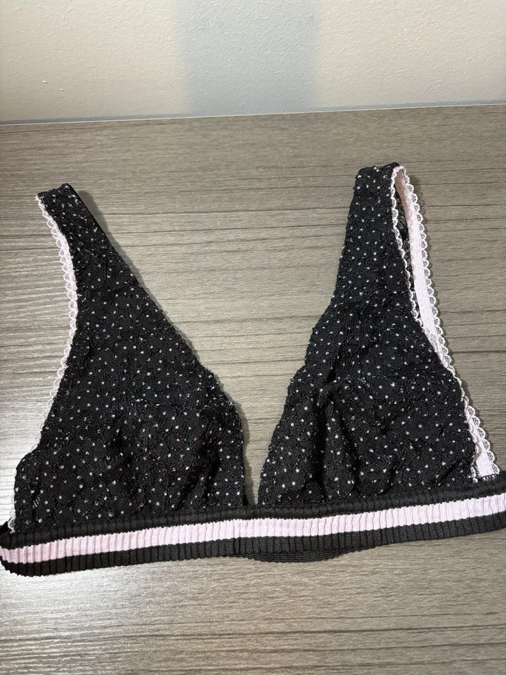 Sujetador Intimately by Free People negro y morado talla pequeña nuevo con etiquetas venta al por menor $38 Foto 1 de 4