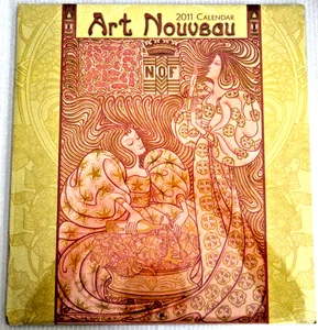"2011 ART NOUVEAU CALENDAR" ~ *** VINTAGE / ART-DECO POSTERS *** #52 RARE !!! - Picture 1 of 10