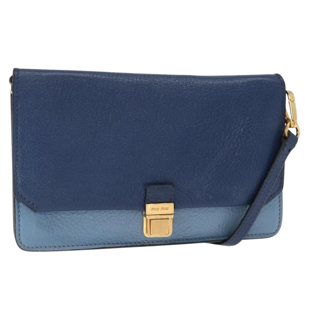 Miu Miu Leather Exterior Blue Bags & Handbags for Women for sale