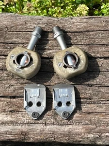 vintage Speedplay Magnum Mountain Clipless Pedals w/ Cleats Pre Frog Stainless - Picture 1 of 11
