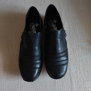 Rieker Slipper Damen, 38, schwarz, Voll-Leder - Bild 1 von 5