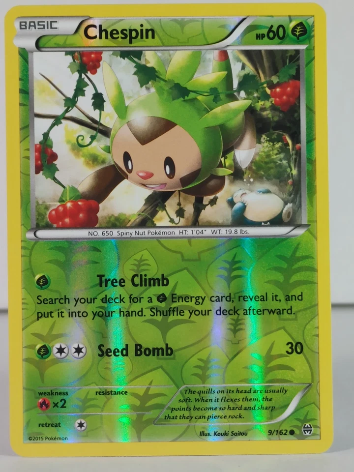 Chespin - BREAKthrough - 9/162 - Reverse Holo - NM - T - Image 1 of 4