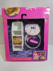 VINTAGE SEALED 1992 Barbie Snap 'N Store Quilted Doll Case Hat Box Accessories - Picture 1 of 6