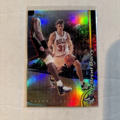 BRENT BARRY 1998-99 TOPPS FINEST NO PROTECTOR REFRACTOR #205 BULLS - Image 1 of 2
