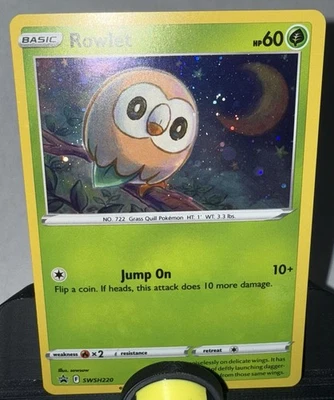 NM - Pokemon TCG - Rowlet SWSH220 SWSH: Sword & Shield Promo Cards Holo - Image 1 of 2
