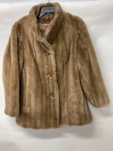 Vintage Womens Grandella Faux Fur Coat With Embroidered Lining - Picture 1 of 7