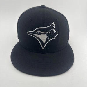 Gorra de béisbol ajustada Toronto Blue Jays New Era 59Fifty 7 5/8 negra MLB - Imagen 1 de 23