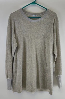 Camisa Térmica Vintage Doble Plegable Dos Capas Tela Gris Manga Larga Talla XL 46-48 Foto 1 de 4