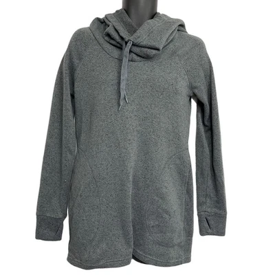 Sudadera con Capucha Túnica Lola By AFG Mujer Talla L Gris Larga Línea Capucha Cuello Pulgares Foto 1 de 4