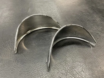 AirCooled Type 1 Headlight Chrome Eye Lid Set - Image 1 of 3