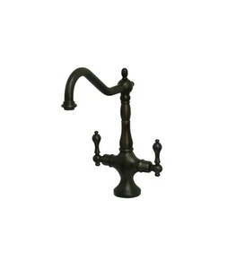Kingston Brass KS177.ALLS Heritage 1.8 GPM 1 Hole Kitchen Faucet - Bronze - Picture 1 of 4
