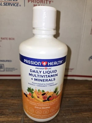 Passion 4 Life Mega Multivitaminas Líquidas, Minerais Traço, Aminoácidos - 32 fl oz - Imagem 1 de 4