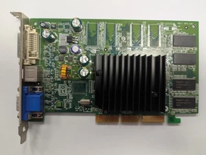NVIDIA GeForce FX5200 128MB AGP DVI VGA Video Graphics Card (S-Video, CN-09Y452) - Picture 1 of 3