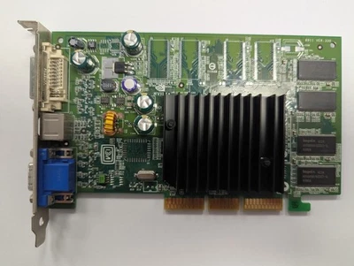 NVIDIA GeForce FX5200 128MB AGP DVI VGA Video Graphics Card (S-Video, CN-09Y452) - Image 1 of 3