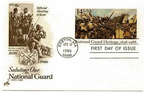 UX114 14c National Guard Heritage ArtCraft FDC - Picture 1 of 1