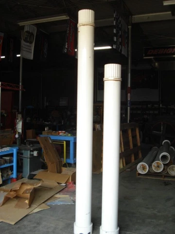 Architectural Columns 8 inch diameter Aluminum, foam filled Cover
