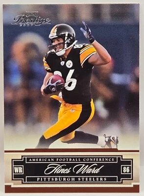 2007 Playoff Prestige Hines Ward Base Card (Pittsburgh Steelers) #115 - Image 1 of 2