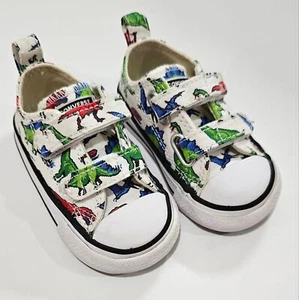 Converse Baby Toddler Size 3 Dinosaur Chucks - Picture 1 of 9