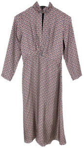 SANDRO Cashy Dress Women's (EU) 36 Cut Out Paisley Pattern Silk Midi Zip - Picture 1 of 9