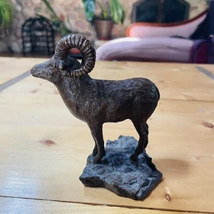 Vintage Hand Carved Wooden Ram - Picture 1 of 7