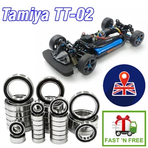 TAMIYA TT-02 16 Piezas Set Alta Calidad ABEC 3 RODAMIENTOS DE GOMA SELLADOS Kit - Imagen 1 de 1