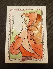Marvel Dangerous Divas SKETCH CARD * SCARLET WITCH by KATIE COOK * 