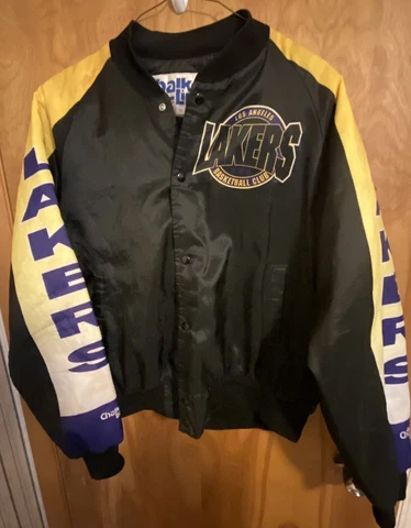 Vintage Lakers Chalk Line Jacket Men’s XL Made In USA NBA Kobe Bryant Magic Cover