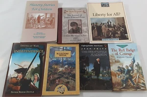 7 Homeschool History Books Hakim Veritas Christian Liberty Fritz American Lot - Picture 1 of 24