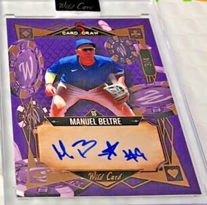 2023 Wild Card 5 CARD DRAW Manuel Beltre AUTOGRAPH 3/4 Toronto Blue Jays - Picture 1 of 1